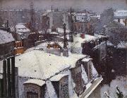Gustave Caillebotte Snow-s housetop oil painting reproduction
